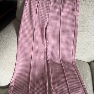 Pink Checkered Track Pants